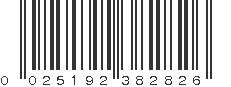 UPC 025192382826