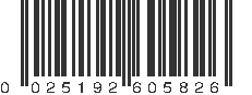 UPC 025192605826