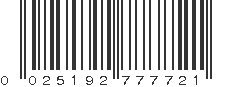 UPC 025192777721