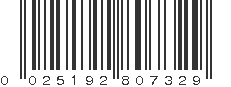 UPC 025192807329