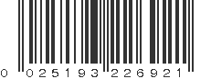 UPC 025193226921