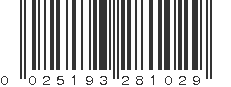 UPC 025193281029