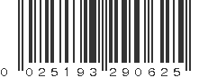 UPC 025193290625