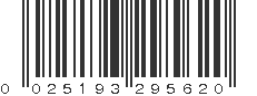 UPC 025193295620
