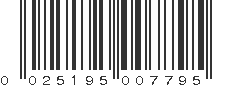 UPC 025195007795