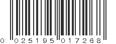 UPC 025195017268