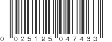 UPC 025195047463