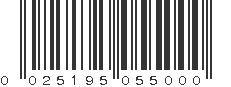 UPC 025195055000