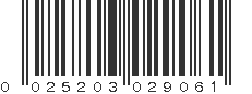 UPC 025203029061