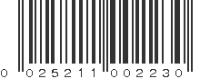 UPC 025211002230