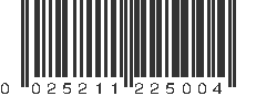 UPC 025211225004