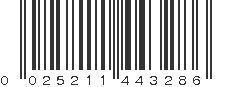 UPC 025211443286