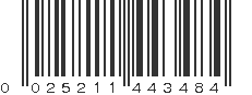 UPC 025211443484