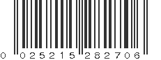 UPC 025215282706