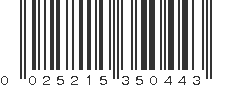 UPC 025215350443