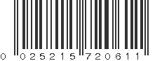 UPC 025215720611