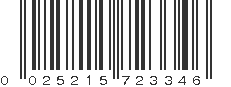 UPC 025215723346