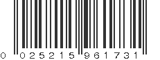 UPC 025215961731