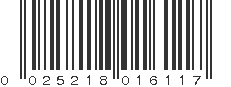 UPC 025218016117