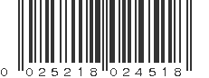 UPC 025218024518