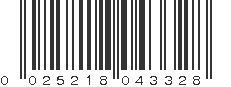 UPC 025218043328