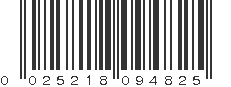 UPC 025218094825