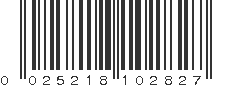 UPC 025218102827