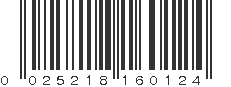 UPC 025218160124