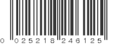 UPC 025218246125