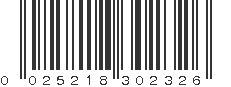 UPC 025218302326