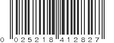 UPC 025218412827