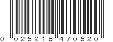 UPC 025218470520