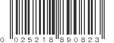 UPC 025218890823