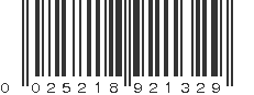 UPC 025218921329