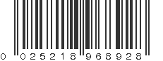 UPC 025218968928