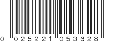 UPC 025221053628