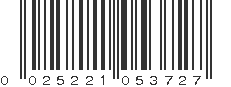 UPC 025221053727