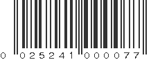 UPC 025241000077