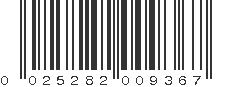 UPC 025282009367