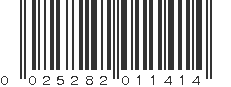 UPC 025282011414