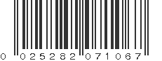 UPC 025282071067