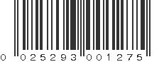 UPC 025293001275