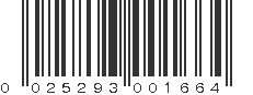 UPC 025293001664