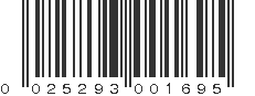 UPC 025293001695