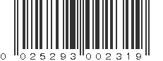 UPC 025293002319