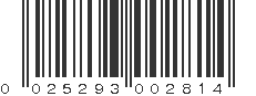 UPC 025293002814