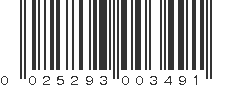 UPC 025293003491