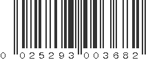 UPC 025293003682