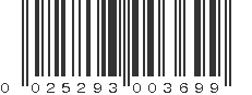 UPC 025293003699