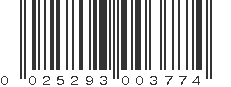 UPC 025293003774